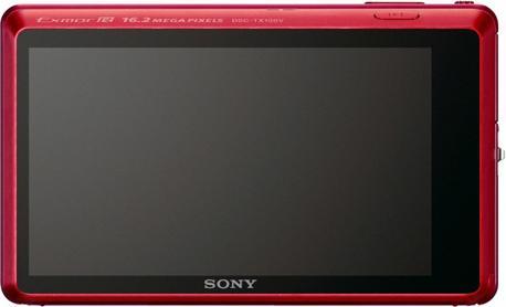 Actual product image Sony DSC-TX100V, 16MP, 4x zoom, 3D, GPS, FullHD, red