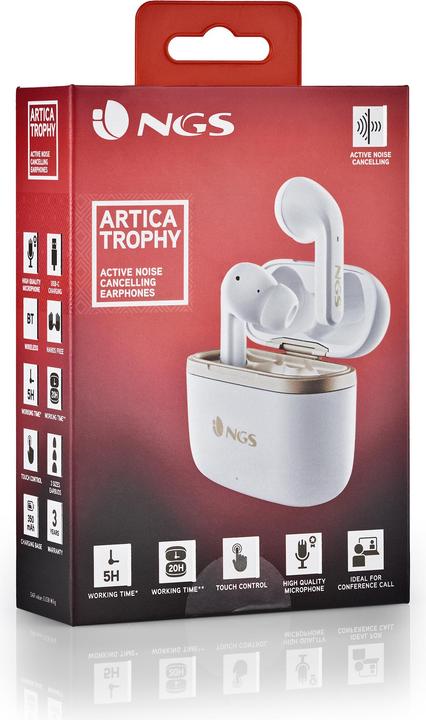 Image du produit NGS Artica trophée blanc (5 h, Sans fil)