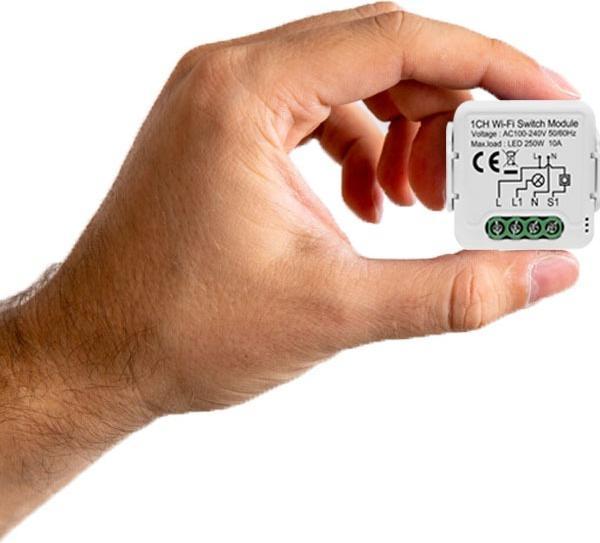 Actual product image Netplus Smart Relay Switch Module 16A 1-Channel with Energy Measurement WLAN