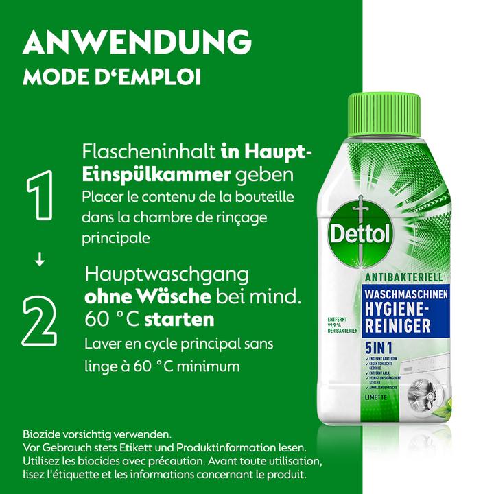 Actual product image Dettol Washing machine cleaner