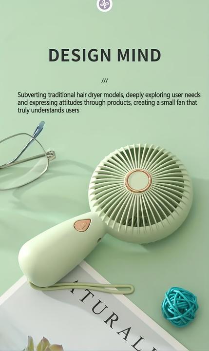 Produktbild PhoneLook Kompakter tragbarer Mini USB Ventilator wiederaufladbar für Innen- und Aussenreisen