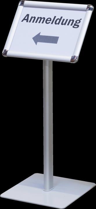 Actual product image Franken Info stand silver DIN A4 (A4)