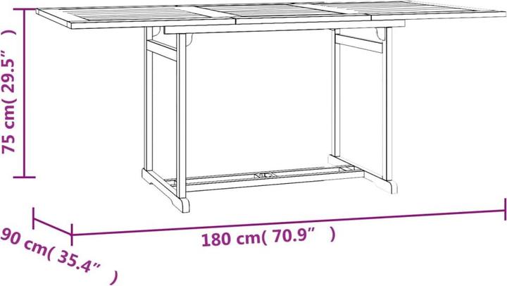 Produktbild VidaXL Tru (180 cm)