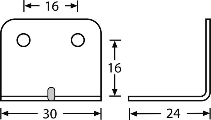 Actual product image Werkstarck Reinforcement angle (Reinforcing brackets, 1 pcs.)
