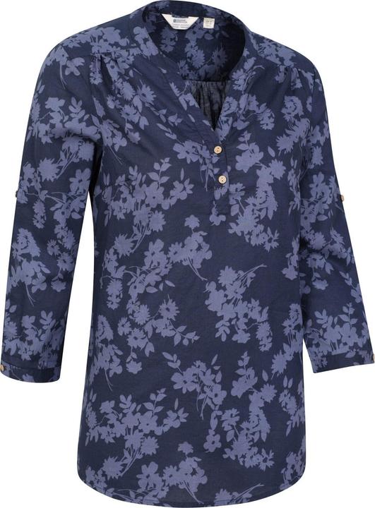 Actual product image Mountain Warehouse Womens/Ladies Petra Floral 3/4 Sleeve Shirt (34 D)