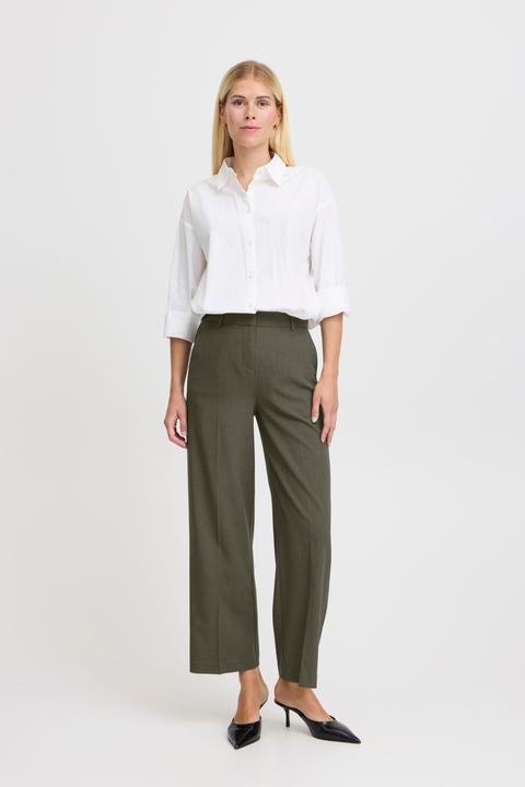 Actual product image B.young BYDANTA WIDE LEG PANTS 2 CROPPED 20815027 (38)