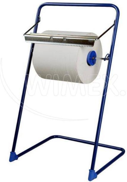 Immagine prodotto Wimex.eu Dispenser di panni per la pulizia in metallo con supporto per pavimento blu - 1 pezzo (1 pz.)