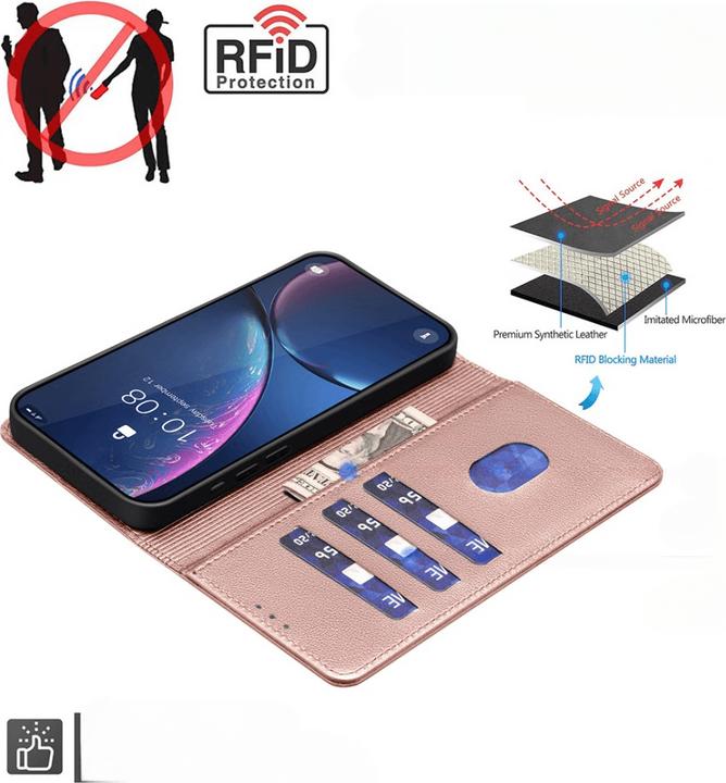 Image du produit Binfen Color Google Pixel 9a - BINFEN Leder Etui Hülle mit RFID Blocker (Google Pixel 9a)
