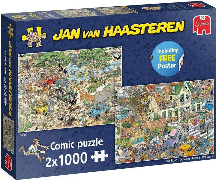Produktbild Jumbo Jan van Haasteren-2 in 1 Safari & Sturm (2000 Teile)