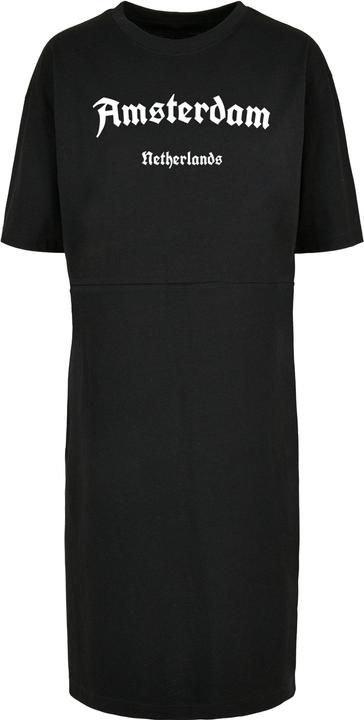Merchcode Ladies Amsterdam X Organic Oversized Slit Tee Dress - 118815