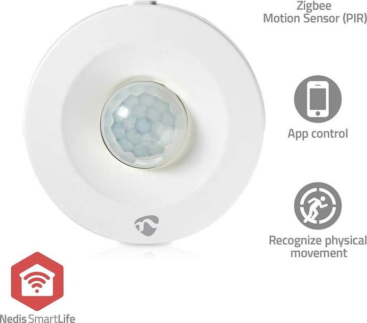 Produktbild Nedis Smart-PIR-Bewegungssensor | Zigbee | Batterie inbegriffen (5 m)