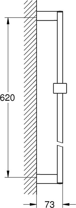Produktbild Grohe Brausestange EUPHORIA CUBE 600mm chr