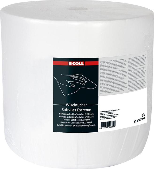 Produktbild E-coll Wischtuch Softvlies Extr. 500 Blatt 30x38mm weiss (1 Stk.)