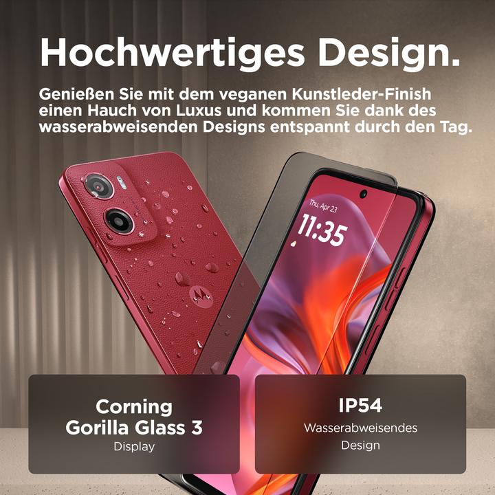 Produktbild Motorola Moto G05 (64 GB, Plum Red, 6.67", Dual SIM, 50 Mpx, 4G)