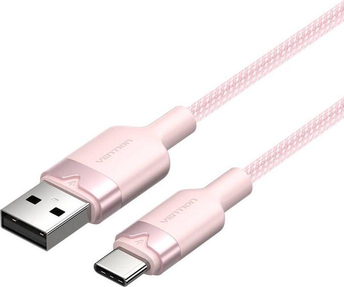 Produktbild Vention USB 2.0 A to USB-C 3A CTNPF 1M cable (pink) (1 m)