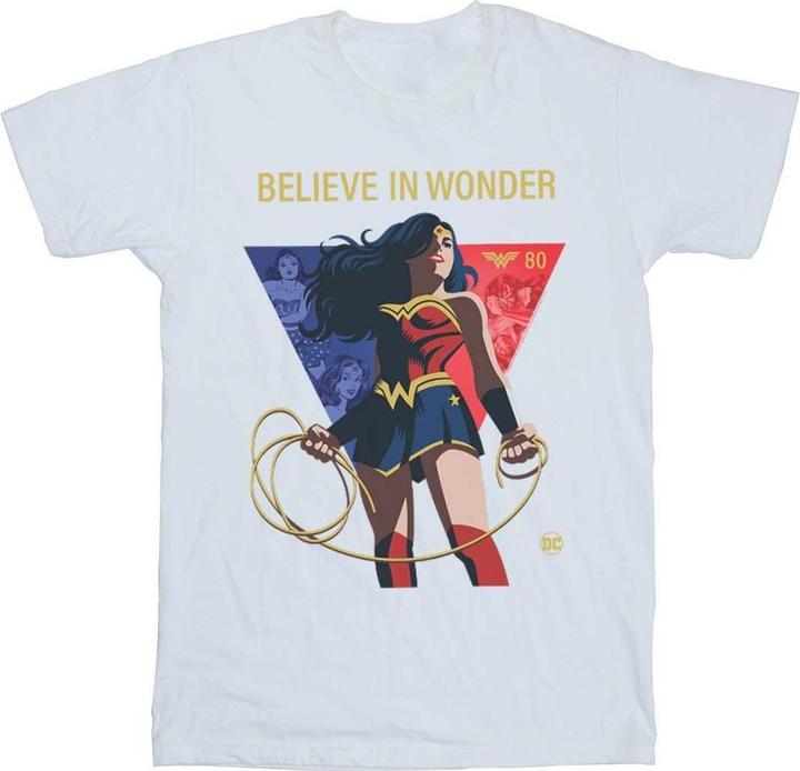 Wonder Woman 80th Anniversary Believe In Wonder Pose TShirt (XXL)