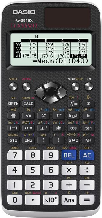 Casio Fx-991ex (Batteries, Solar cells)