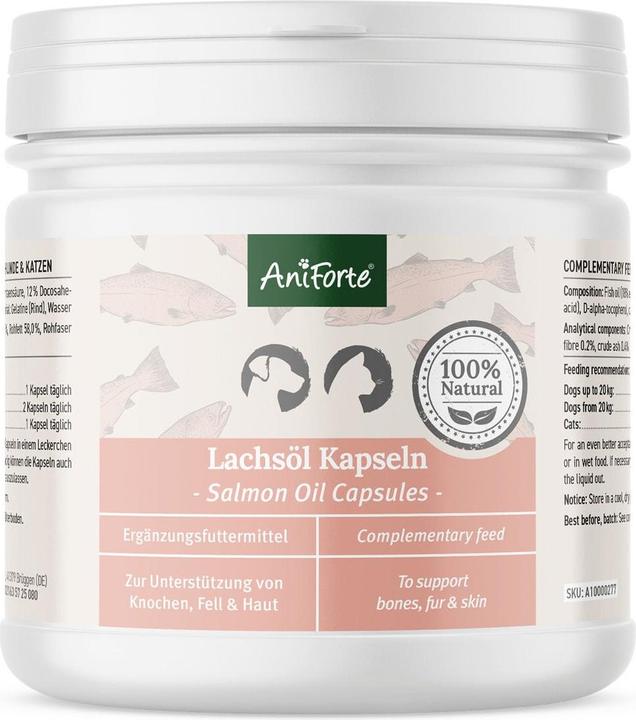 Produktbild AniForte Lachsöl Kapseln (Adult, 1 Stk., 0.50 g)