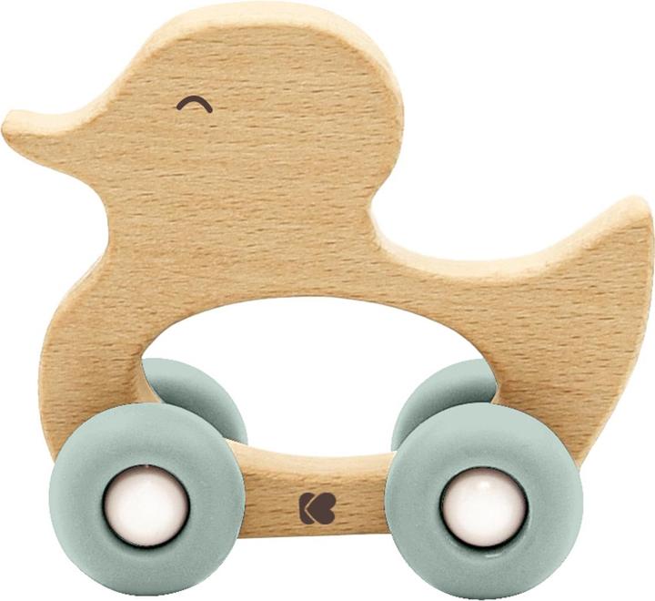 Actual product image Kikkaboo Wooden toy teething ring duck