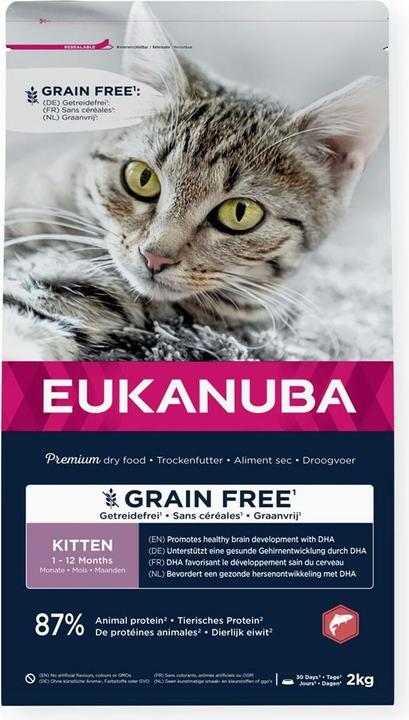 Eukanuba Salmone per gattini senza cereali - cibo secco per gatti - 2kg (Junior, 1 pz., 2000 g)