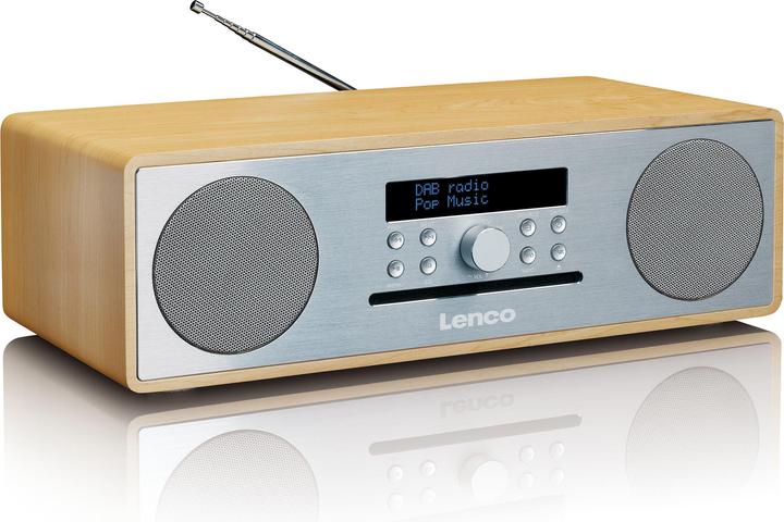 Lenco DAR-070, DAB+ Oak Silver (FM, DAB, Bluetooth)
