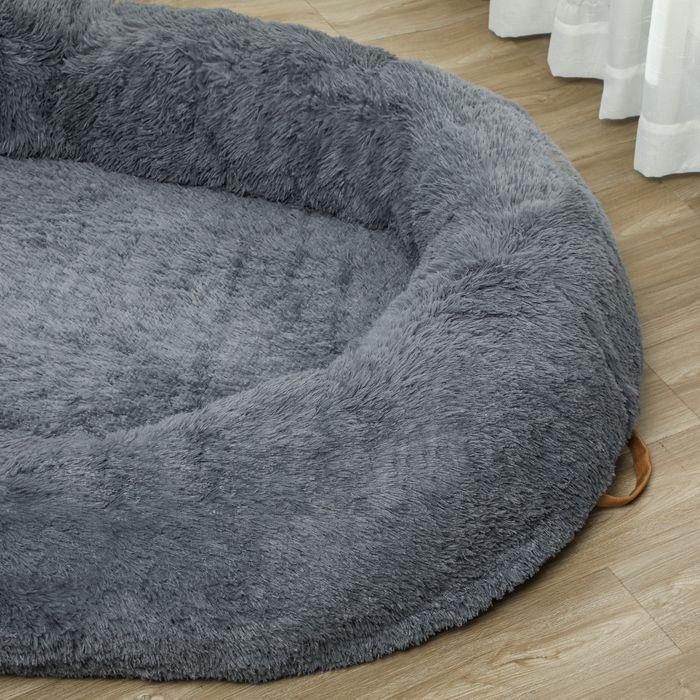 Immagine prodotto Swisshandel24 Hundebett für Menschen Waschbar Katzenbett mit 10cm Eier-Schaumstoffunterlage (Cane)