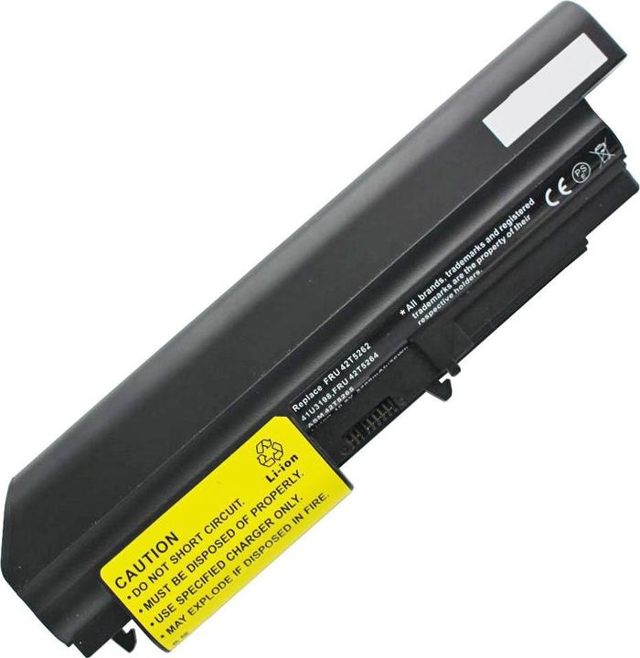 Actual product image Lenovo Battery Thinkpad R61 series, R400 series, T61 series (6 Cells, 5200 mAh)
