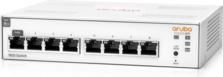 Immagine prodotto HPE Switch InstantOn (IOn) 1830-8G, 8 porte, 8 porte RJ45 1G, alimentazione esterna inclusa (8 Porti)