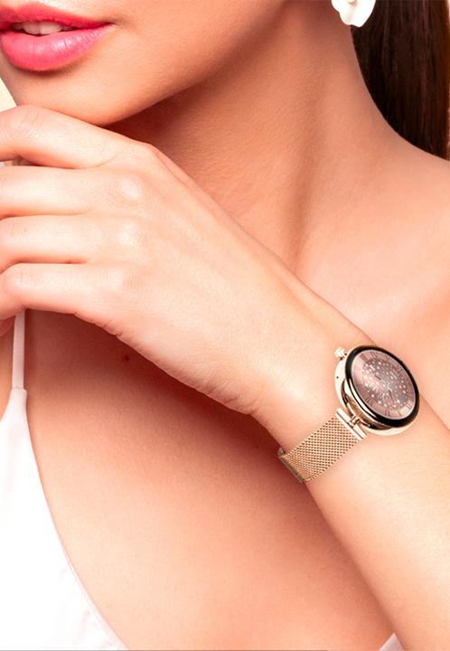 Produktbild Techmade Smart Watch Lyra Milan Mesh Gold Rose (36 mm)