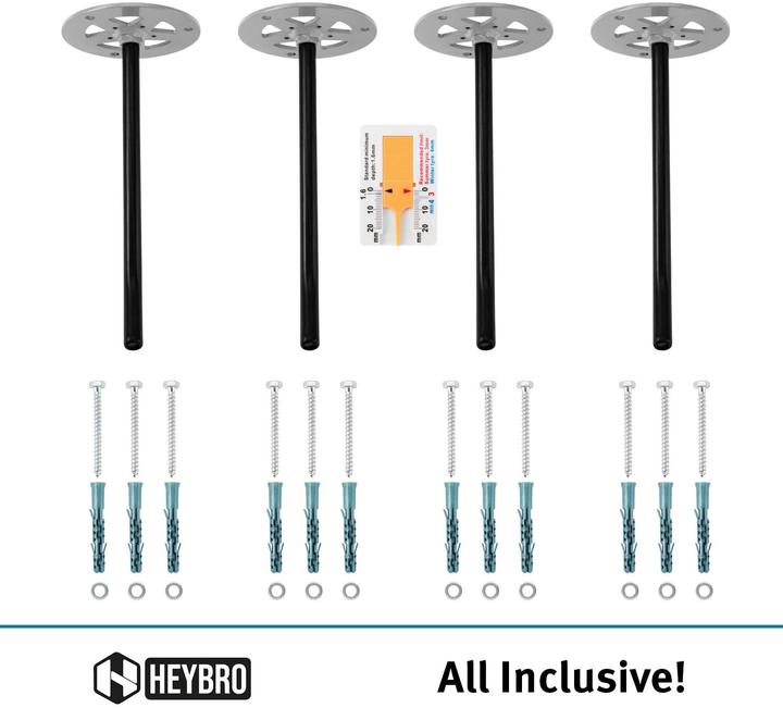 Actual product image Heybro Tire wall mount in set of 4