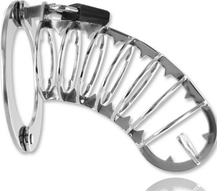 Immagine prodotto Metal Hard Gabbia Di Castità Con Punte Di Metallo 14 cm