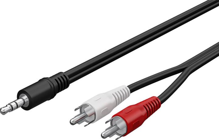 Produktbild HDgear 3.5 mm stereo Stecker - 2x Cinch-Stecker (0.50 m, 3.5mm Klinke (AUX), Cinch)