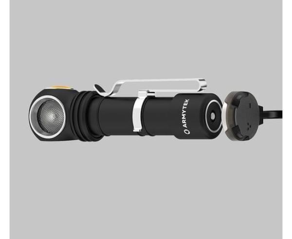 Produktbild ArmyTek Wizard C2 Pro v4 Magnet USB+ABM01+18650 / XHP50.2 White / 2500 lm / TIR 70°:120° / 1x1865... (11.20 cm, 2500 lm)