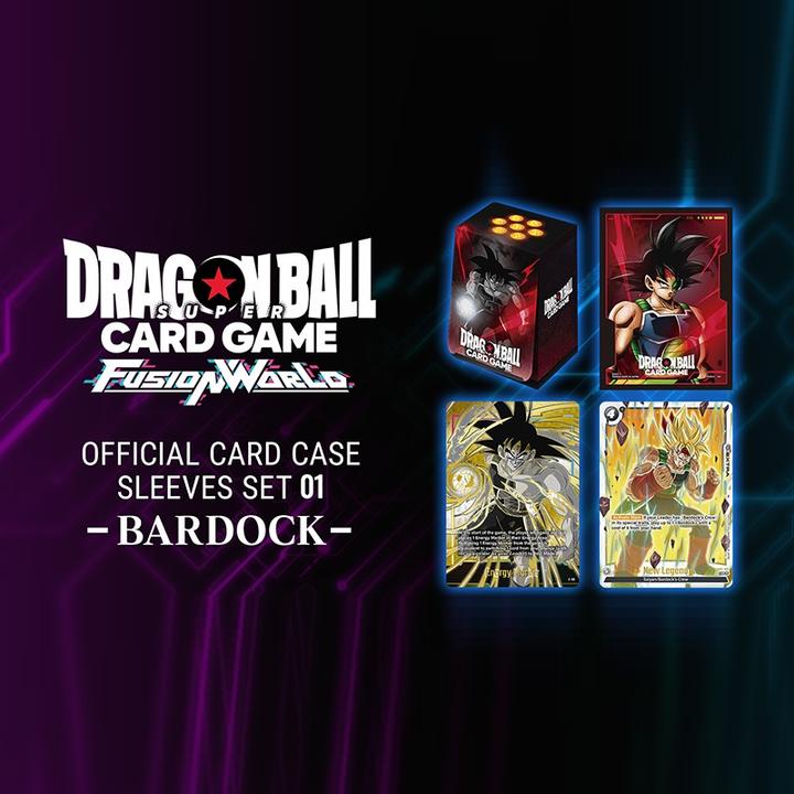 Image du produit Dragon Ball Fusion World Official Card Case + Sleeves Set 01 - Bardock