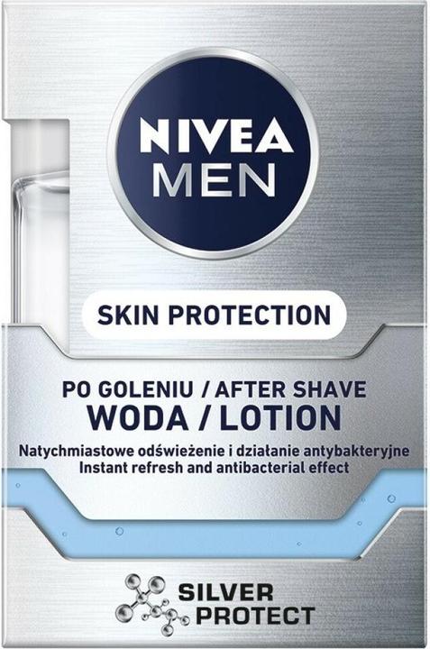 Actual product image NIVEA Men Skin Protection Aftershave Silver Protect 100ml (Aftershave lotion, 100 ml)