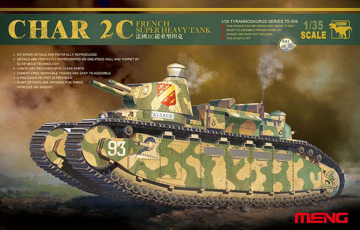 Meng-Model French super heavy tank Char 2C