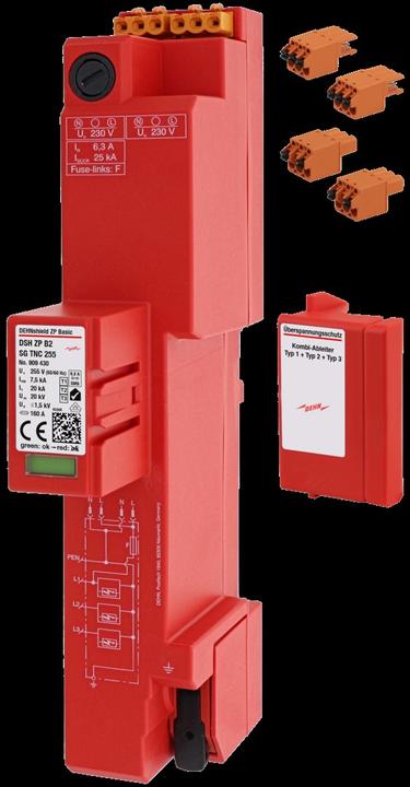 Actual product image Dehn DEHNshield ZP Basic DSH ZB 909430 B2 SG TNC 255 Combination arrestor type1+2