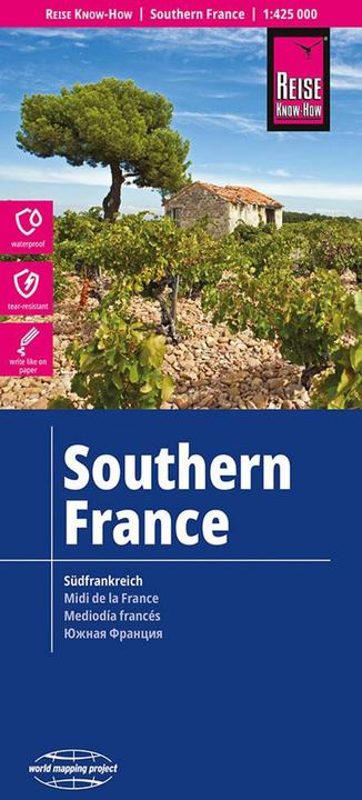 Actual product image Map Südfrankreich / Southern France (1:425.000)