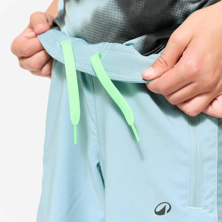 Image du produit Decathlon Short multisport respirant enfant, Bleu gris vert (6, 7, 8)