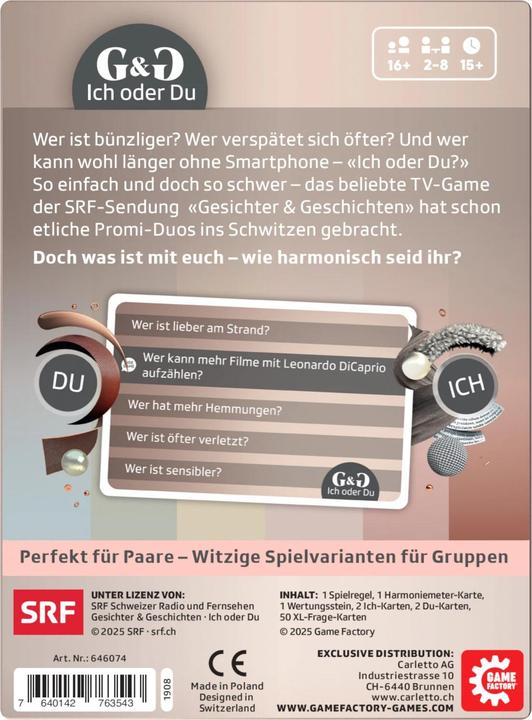 Actual product image Carletto G&G - Ich oder Du (German)