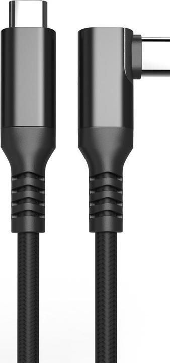 Image du produit Fuj Tek USB-C 90° Cable, 3m, Black (3 m, 60 W)
