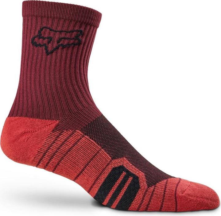 Fox Socks 23 6" Ranger Cushion Drk Mrn L (L/XL)