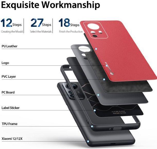Image du produit Dux Ducis Couverture rigide de la série Fino (Xiaomi 12X)