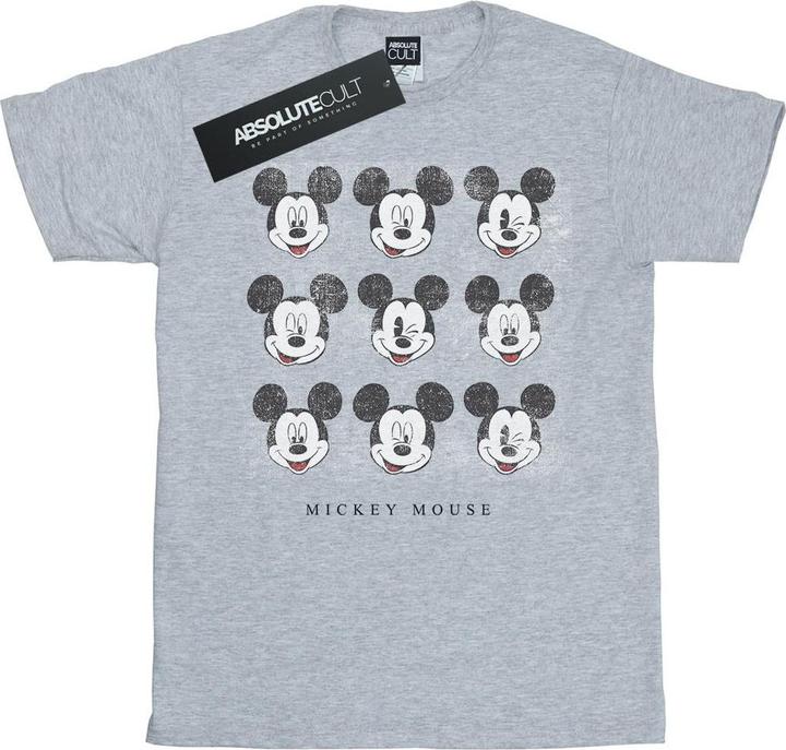 Actual product image Disney Womens/Ladies Mickey Mouse Wink And Smile Cotton Boyfriend T-Shirt (XXL)