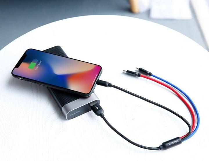 Produktbild Baseus Three Primary Colors 3-in-1 (0.30 m, USB 2.0)