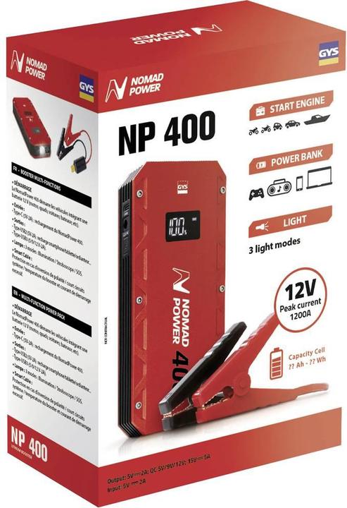Actual product image GYS Nomad Power 400 (500 A, 3000 mAh)