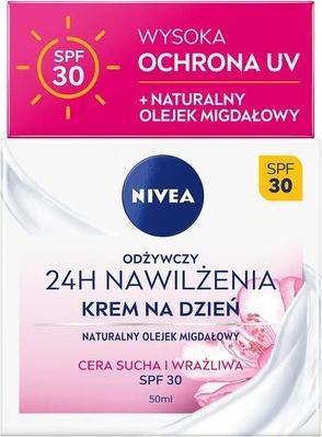 Actual product image NIVEA Nourishing Day Cream For Dry And Sensitive Skin 50 Ml (Day cream)
