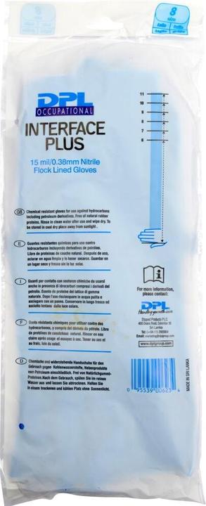 Valeurs nutritives et ingrédients DPL Haushaltshandschuhe Nitril, Blau, Gr. 8 (8)