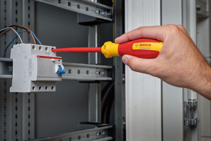 Productafbeelding Bosch Professional VDE-Schraubendreher-Set (Torx (TX), Kruisvormig PZ, Schroeven met sleufkop)