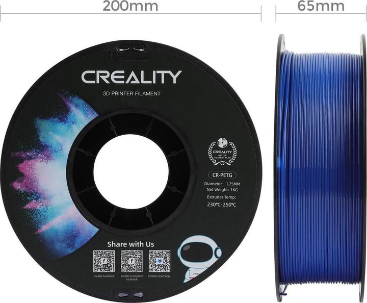 Actual product image Creality Filament (PETG, 1.75 mm, 1000 g, Blue)